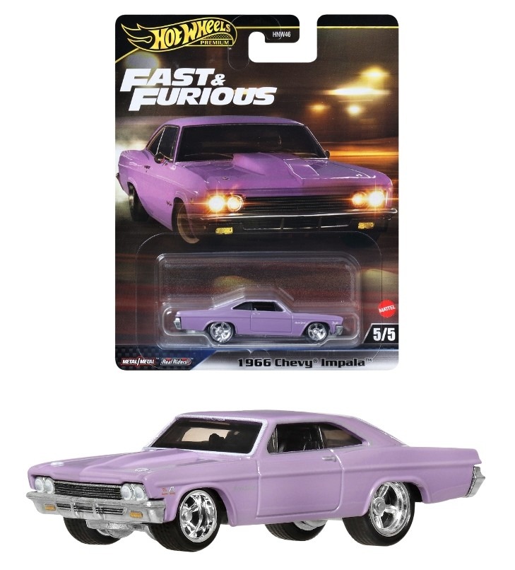 Mattel hw premium fast & furious 1966 chevy impala 5/5