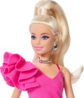 Mattel Barbie® DELUXE STYLE Modelka v ružových šatách s volánom, JJN73 (3)