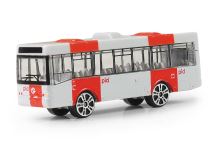 Kovový autobus PID Praha červený 8 cm (2)