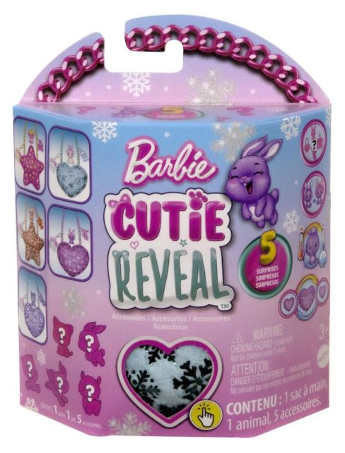 Mattel Barbie® Cutie Reveal™ Plyšová kabelka modré srdce HKR35