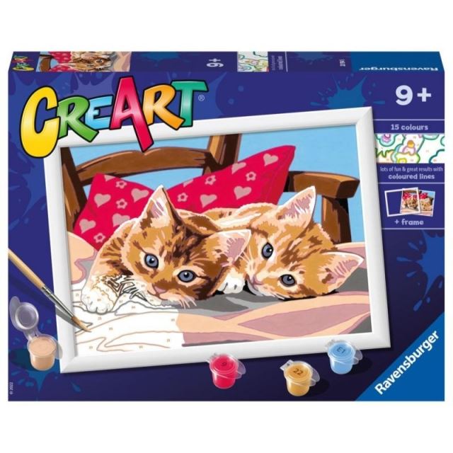 Ravensburger 28938 CreArt Dvě mazlivá koťata