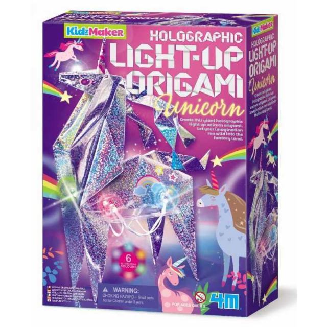 Kidz Maker Svietiace origami jednorožec