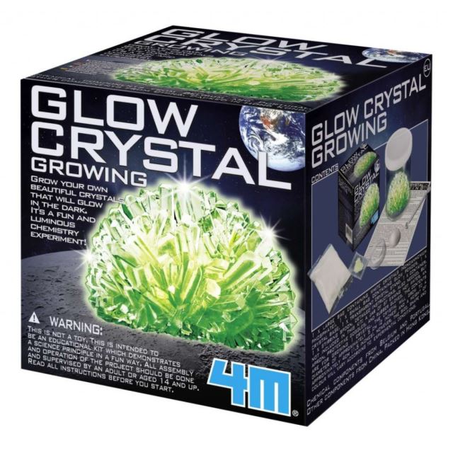 4M Svítící krystaly - zelený