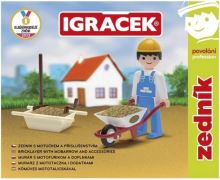 IGRÁČEK Zedník - figurka s motúčkem a nářadím (1)