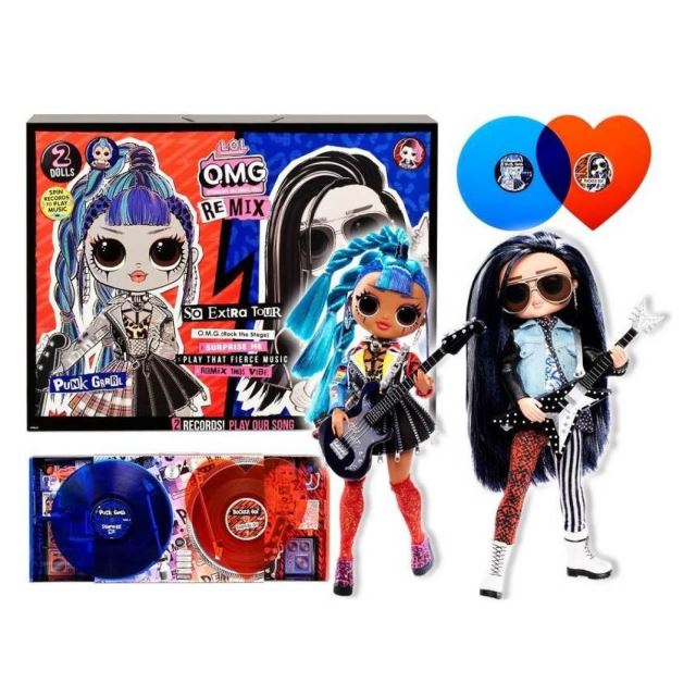 MGA L.O.L. Surprise! OMG Velká ségra a Velký brácha Punk grrrl a Rocker Boi