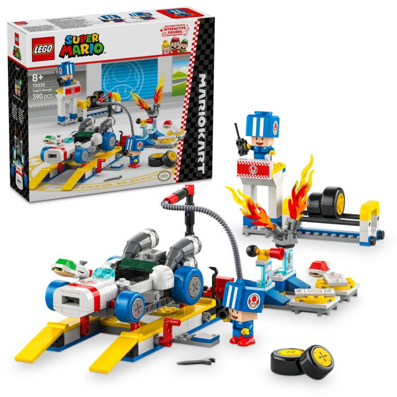 Lego® super mario™ 72035 mario kart™ – toad a jeho garáž