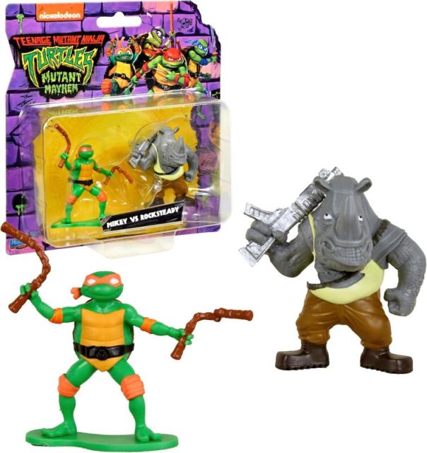 Figúrky Korytnačky Ninja MIKEY & ROCKSTEADY