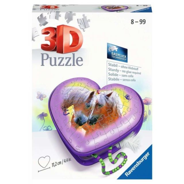 Ravensburger 11171 Puzzle 3D Srdce Koně 54 dílků