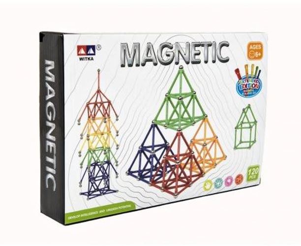 Magnetická stavebnice 120 ks