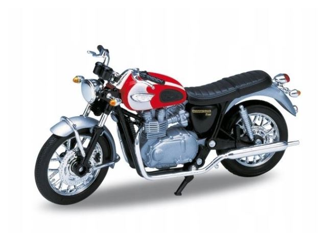 Kovový model motorky '02 TRIUMPH BONNEVILLE T100 1:18