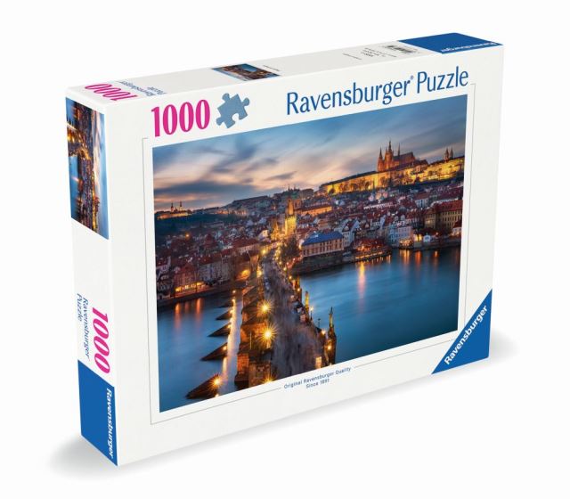 Ravensburger 00674 Puzzle Česká kolekce: Praha v noci 1000 dílků