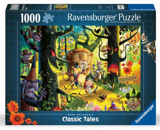 Ravensburger 00513 Puzzle Levy, tigre a medvede 1000 dielikov