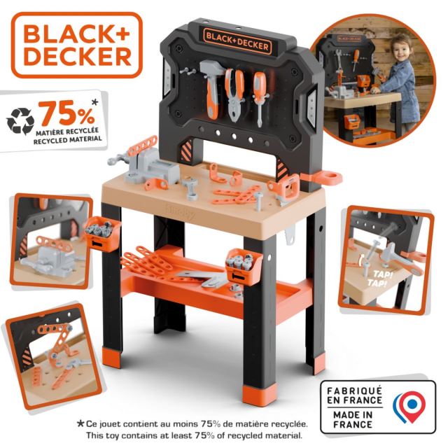 Smoby Black & Decker Pracovná dielňa Bricolo Center