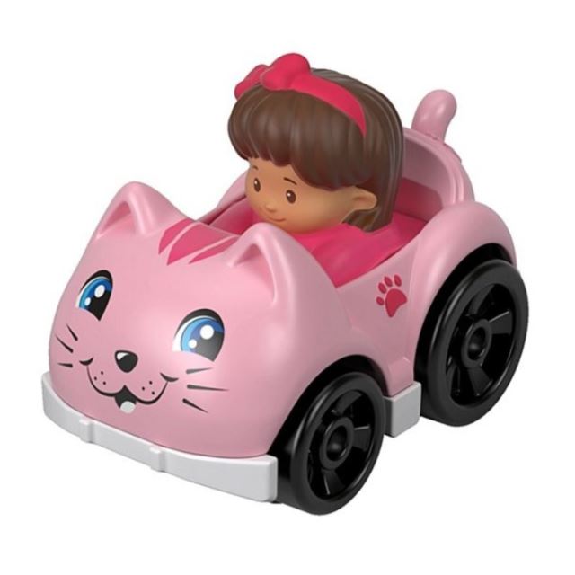 Little People mini autíčko Růžová kočička, Fisher Price FHB96