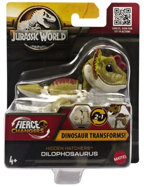 Mattel Jurský svet Dinosaurie transformujúce sa vajíčko DILOPHOSAURUS, HLP04
