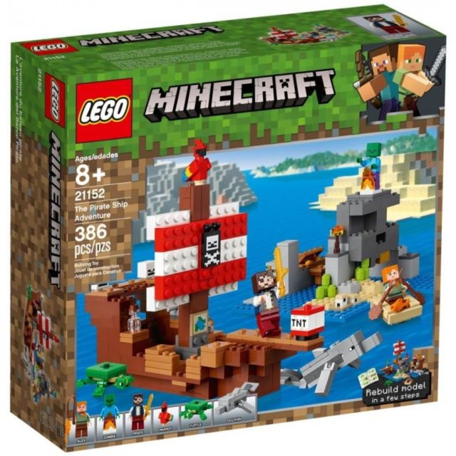LEGO Minecraft 21152 Dobrodružství pirátské lodi