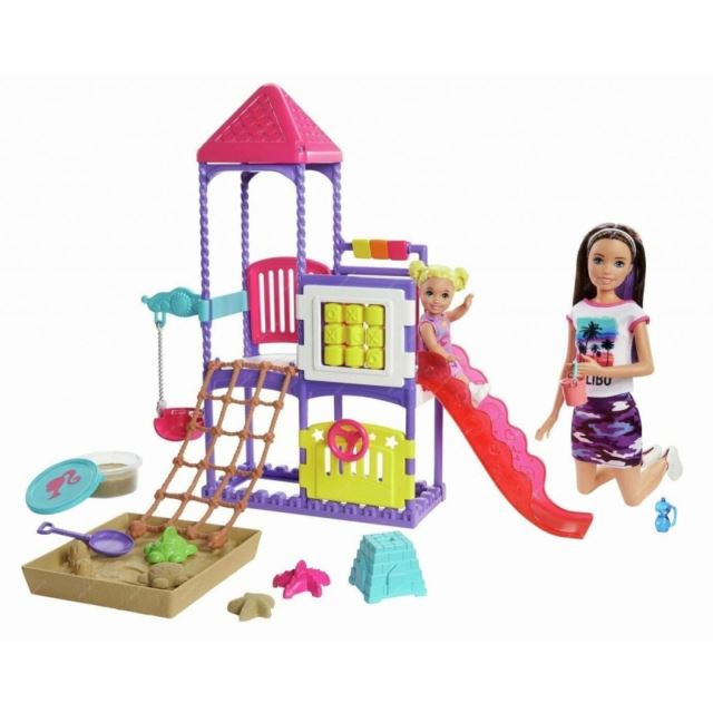 Barbie Chůva herní set Na Hřišti, Mattel GHV89