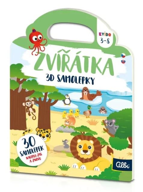Albi Kvído 3D samolepky: Zvieratká