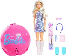 Mattel Barbie® TEAM ROLL & REVEAL Rozjazd kariéry popstar, JMK19 (1)