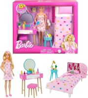 Mattel Barbie® Spálňa s bábikou, HPT55 (1)