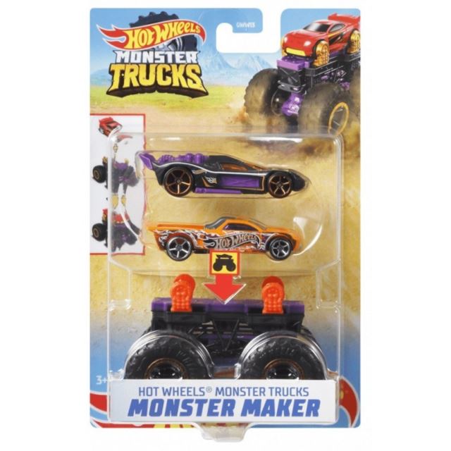 Hot Wheels® Monster Trucks Stvořitel Black, Mattel GWW16