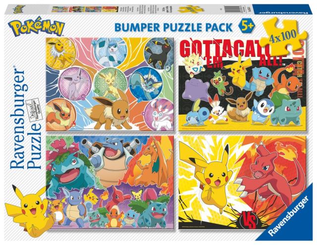 Ravensburger 05651 Puzzle Pokémon 4x100 dielikov