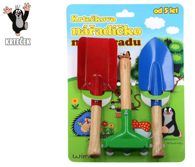 Wiky Náradie záhradné Krtko kov/drevo 3 ks