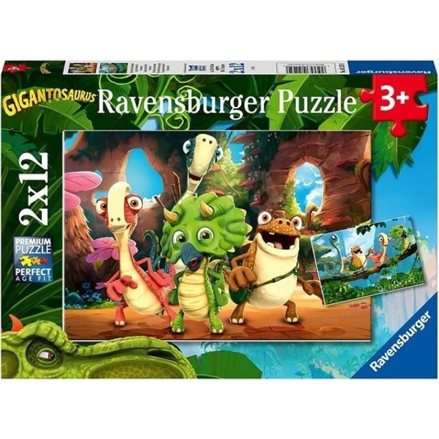 Ravensburger 05125 Puzzle Gigantosaurus 2x12 dílků
