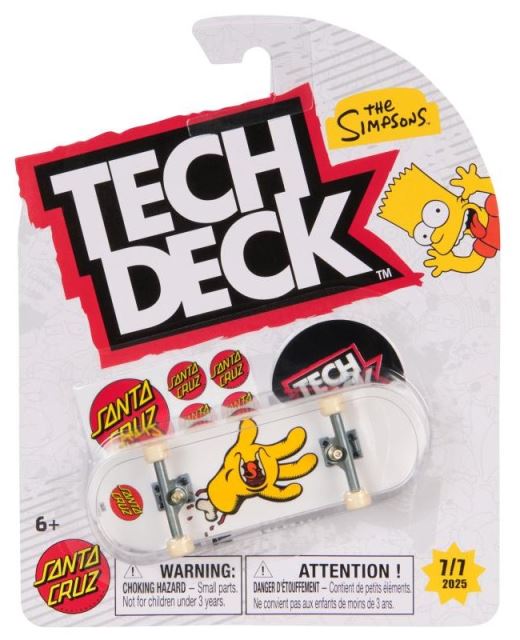 Spin Master Tech Deck fingerboard seriálové legendy The Simpsons white