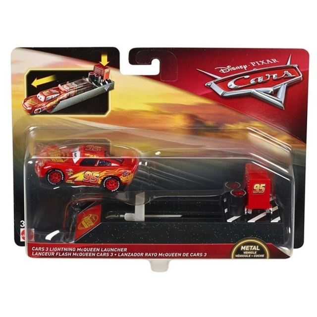 Cars 3 Vystřelovač s autíčkem Lightning McQueen, Mattel FLH76