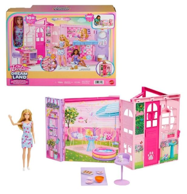 Mattel Barbie® Víkendový domček s bábikou, JMD28