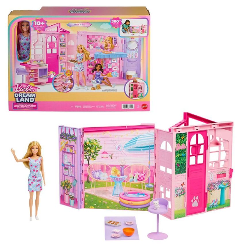 Mattel barbie® víkendový domek s panenkou, jmd28