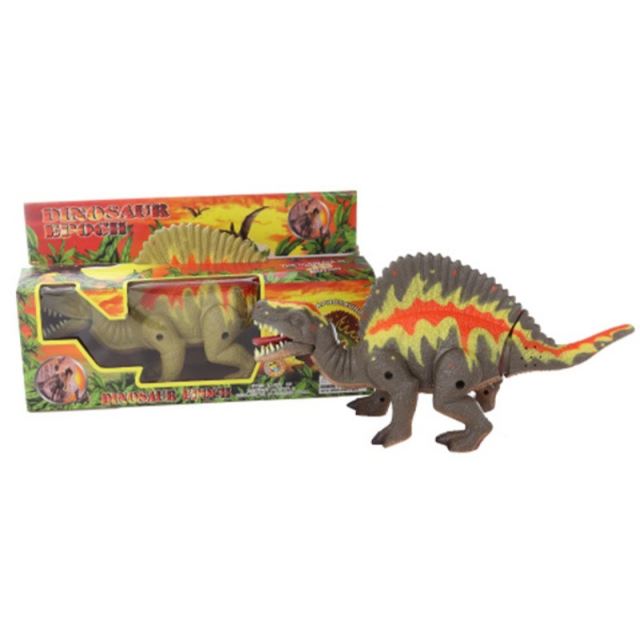 Dinosaurus Edaphosaurus 33 cm tmavý, světlo, zvuk