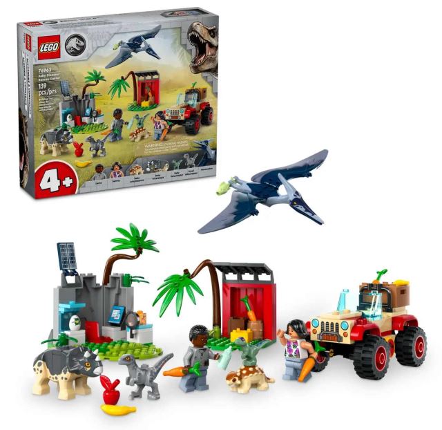 LEGO® Jurassic World 76963 Záchranárske stredisko pre dinosaurie mláďatá