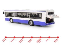 Autobus, ktorý hlási zastávky česky 28 cm modrý (5)