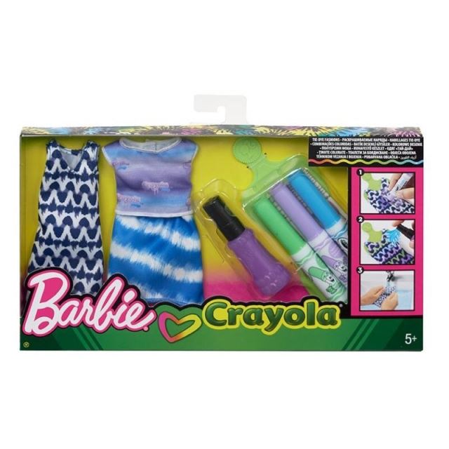 Barbie D.I.Y. Crayola batikování modrá, Mattel FPW14