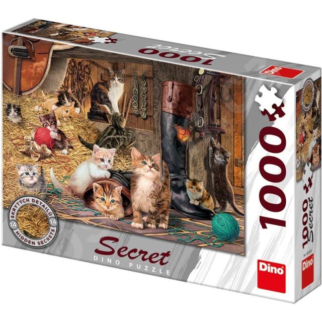 Dino Puzzle Kočičky Secret collection 1000 dílků