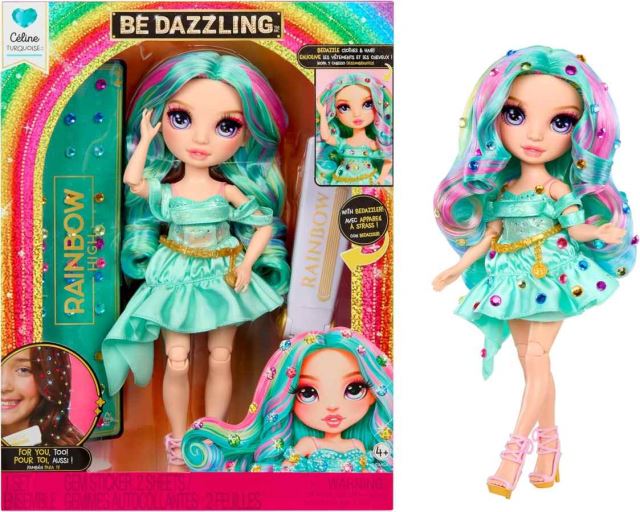 MGA Rainbow High Be Dazzling Fashion bábika - Celine Turquoise (Teal)