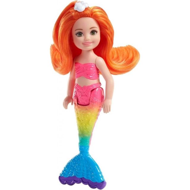 Barbie Chelsea Mořská panna - oranžové vlasy, Mattel FKN05