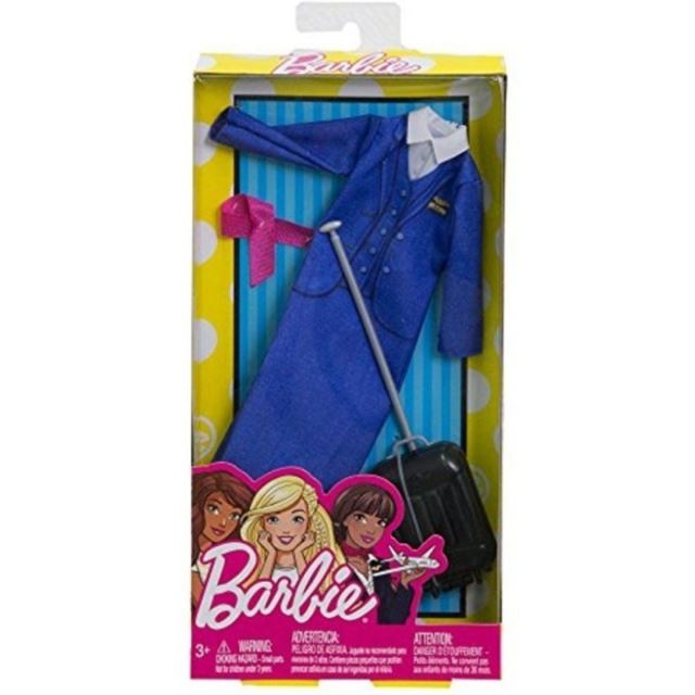 Barbie profesní oblečení - Letuška, Mattel FKT13