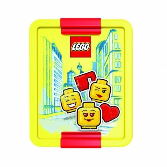 LEGO® ICONIC Classic Girl box na svačinu žlutá-červená