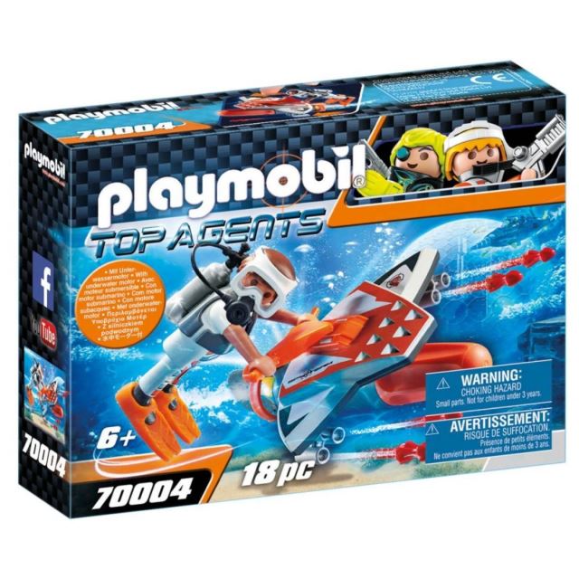 Playmobil 70004 Spy Team Podvodní křídlo s motorem