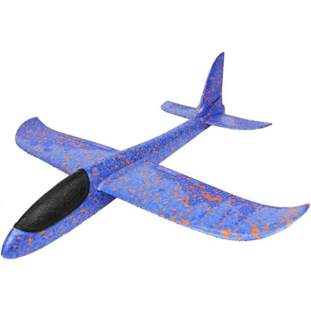 Lietadlo hádzacie penové 47 cm modré
