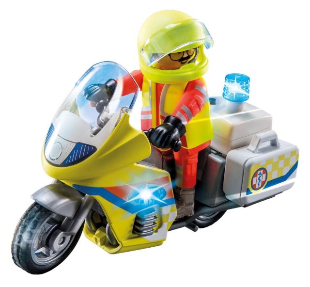 Playmobil 71205 Záchranářský motocykl s blikajúcim svetlom