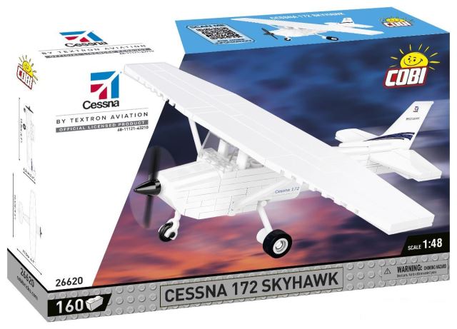 Cobi 26620 Cessna 172 Skyhawk biela, 1:48