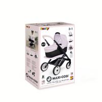 SMOBY Kombinovaný kočík Maxi Cosi pre bábiky svetlo ružový (9)