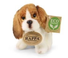 Eco-friendly plyšový pes sedící King Charles španěl 11 cm