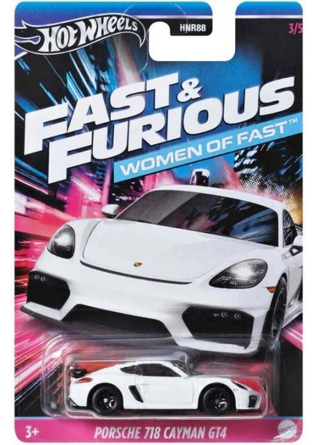 Mattel HW Fast & Furious Women of Fast PORSCHE 718 CAYMAN GT4