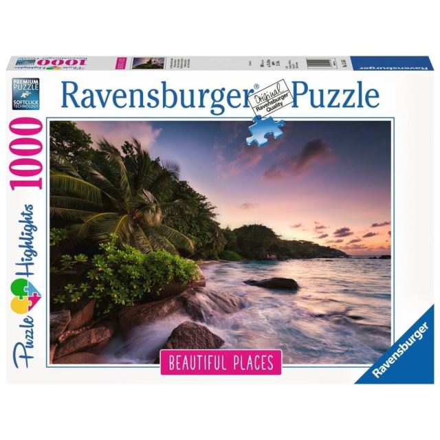 Ravensburger 15156 Puzzle Ostrov Praslin Seychelly 1000 dílků