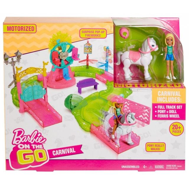 Barbie On The Go Mini pouť herní set, Mattel FHV70